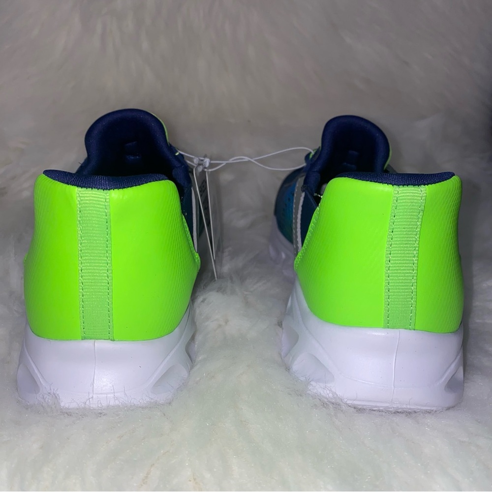 Skechers Sneakers Boys Swift Fit size 4 New in box Lime navy - Picture 6 of 10